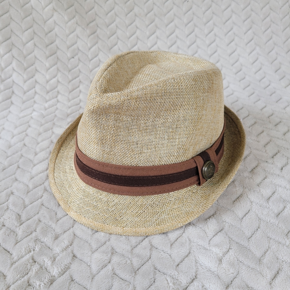 Men's Westend Fedora Hat Short Brim Brown